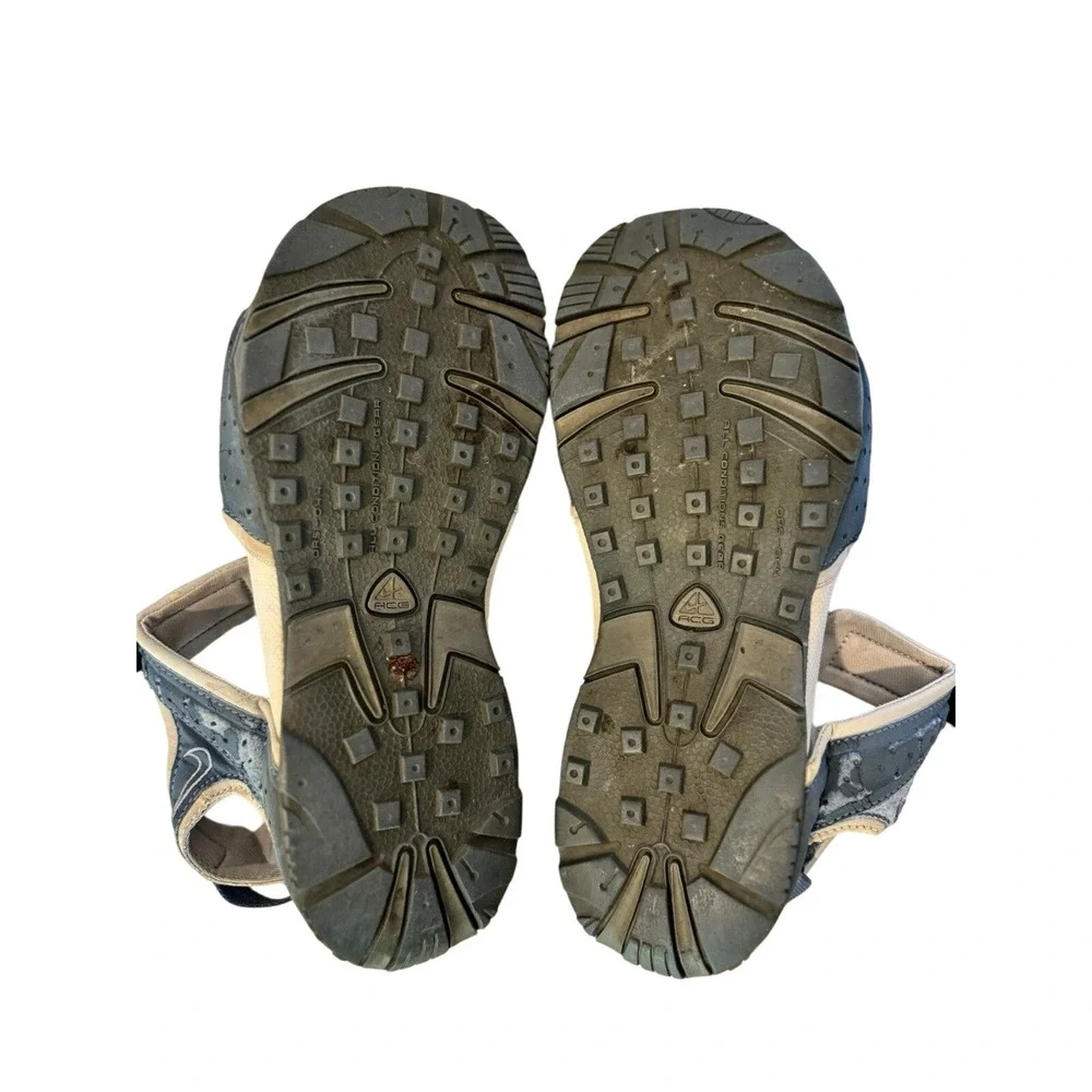 Nike ACG Women US‎ 9 Gray Blue Outdoor Sport Sandals Hiking Strappy